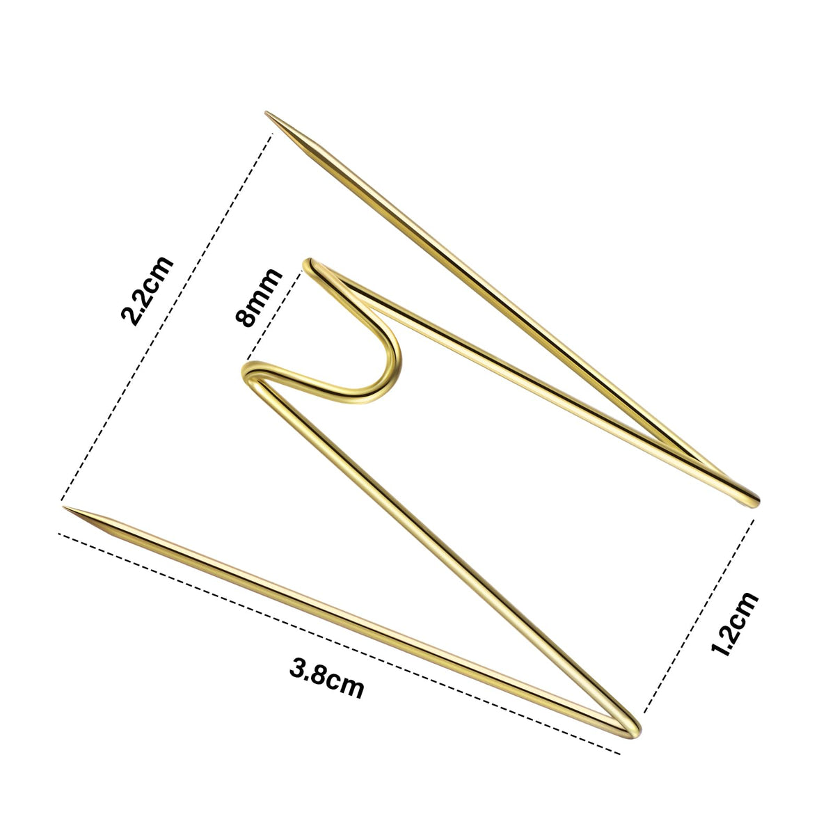 Geyoga gold hook mounted on fabric panel holding calendar and keys.