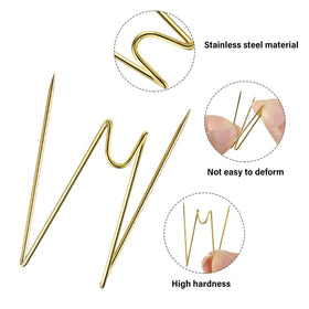 Geyoga pointed-tip stainless steel hook for fabric panels.