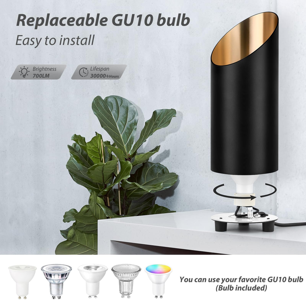 GeyouLux uplighting indoor 7W floor light corner setup for ambient space.