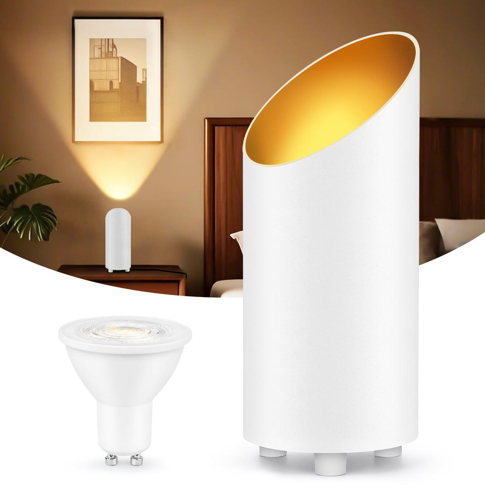 GeyouLux uplighting indoor floor light providing warm 2700K glow for artwork and plants.