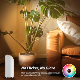 Sleek white finish blends with modern interior decor.