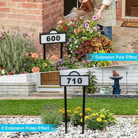 GEYUEYA Home bold numbers panels simplify alignment and quick setup