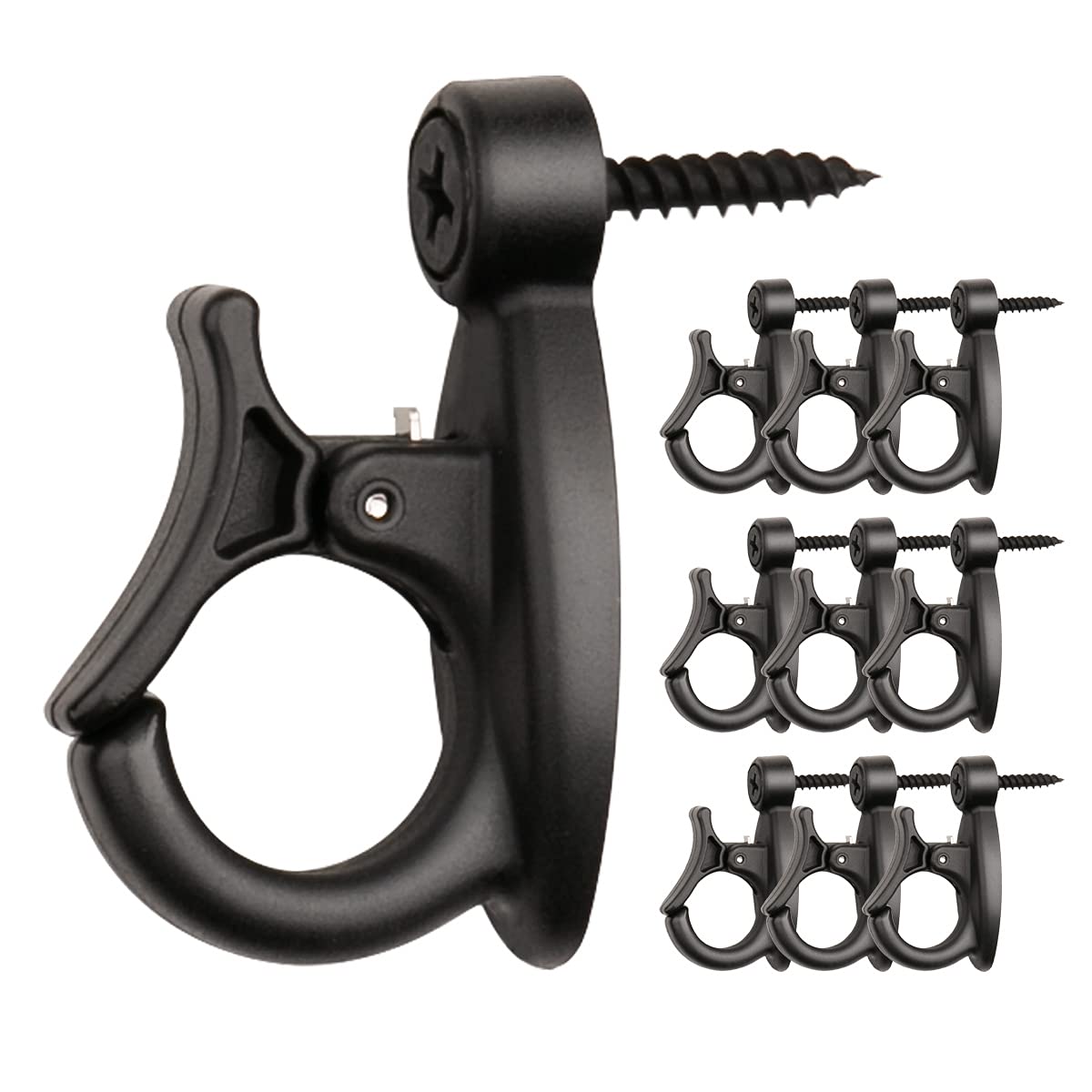 GEZIDEA Elrswy 40Pack hooks installed on a wooden beam for sturdy outdoor hanging