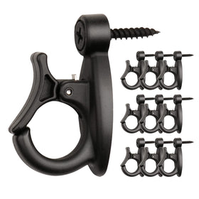 GEZIDEA Elrswy 40Pack hooks installed on a wooden beam for sturdy outdoor hanging