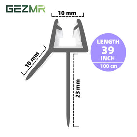 GEZMR cuttable 39inch seal for glass doors allows precise fit