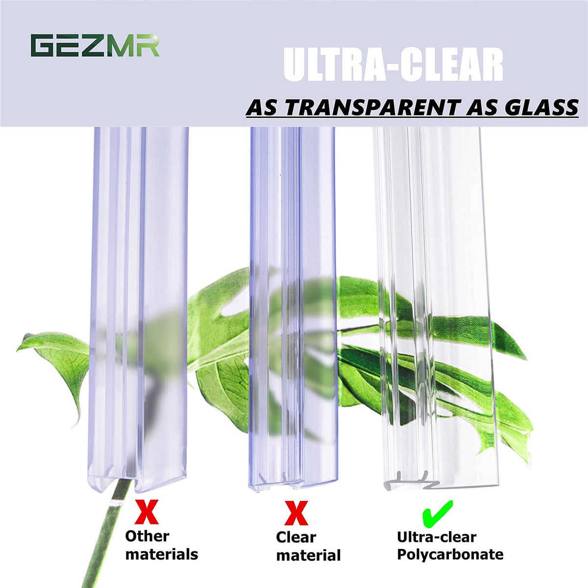 Easy installation of Gezmr seal without glue for frameless doors