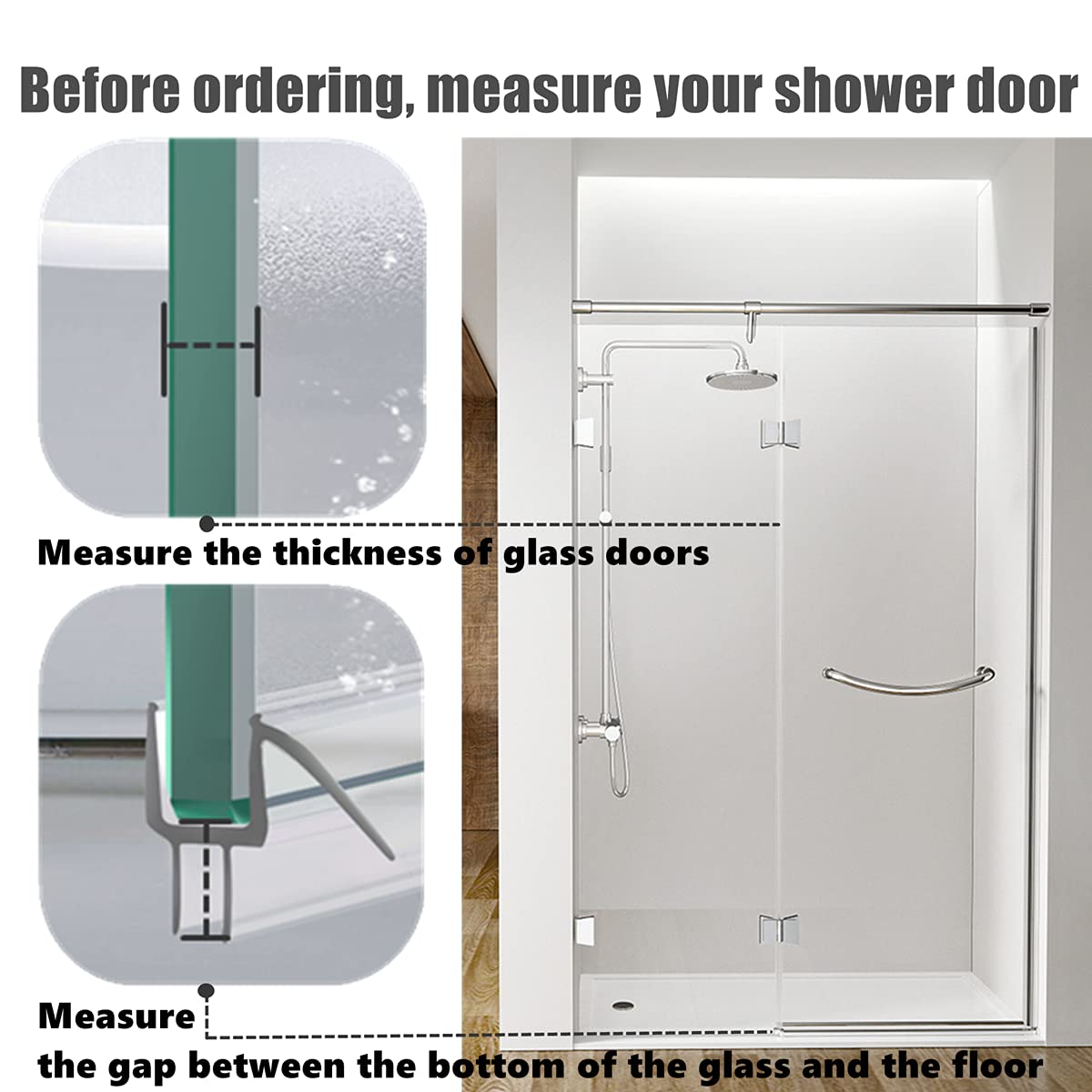 Gezmr water barrier helps keep bathroom surfaces dry and tidy