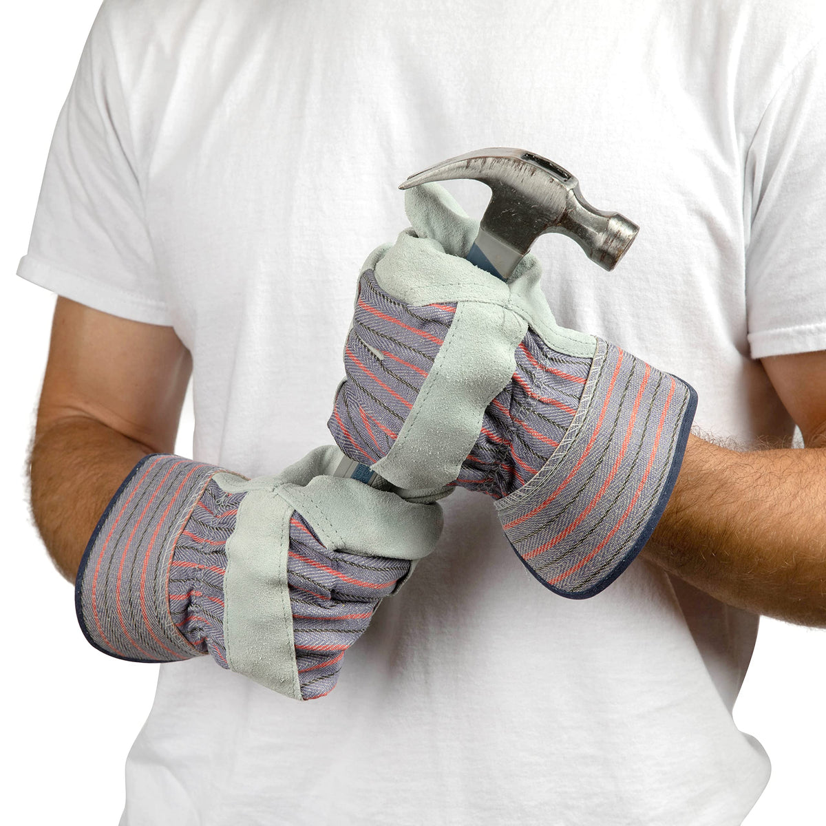 G & F Products leather gloves cuff provides added wrist protection