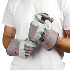G & F Products leather gloves cuff provides added wrist protection