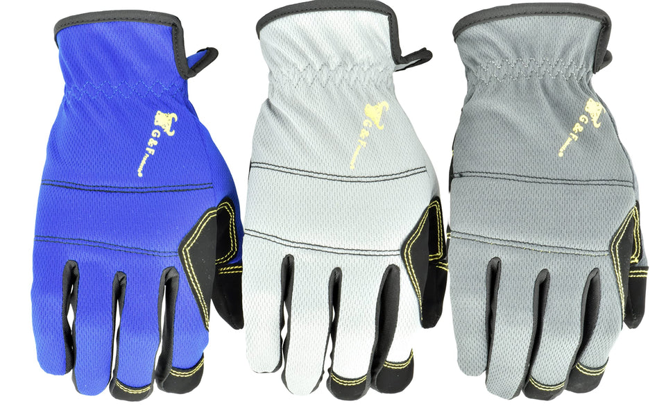 G & F Products all-purpose gloves with reinforced palm for heavy-duty tasks.