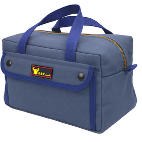 G & F Products waxed canvas duffle bag front view showing durable construction