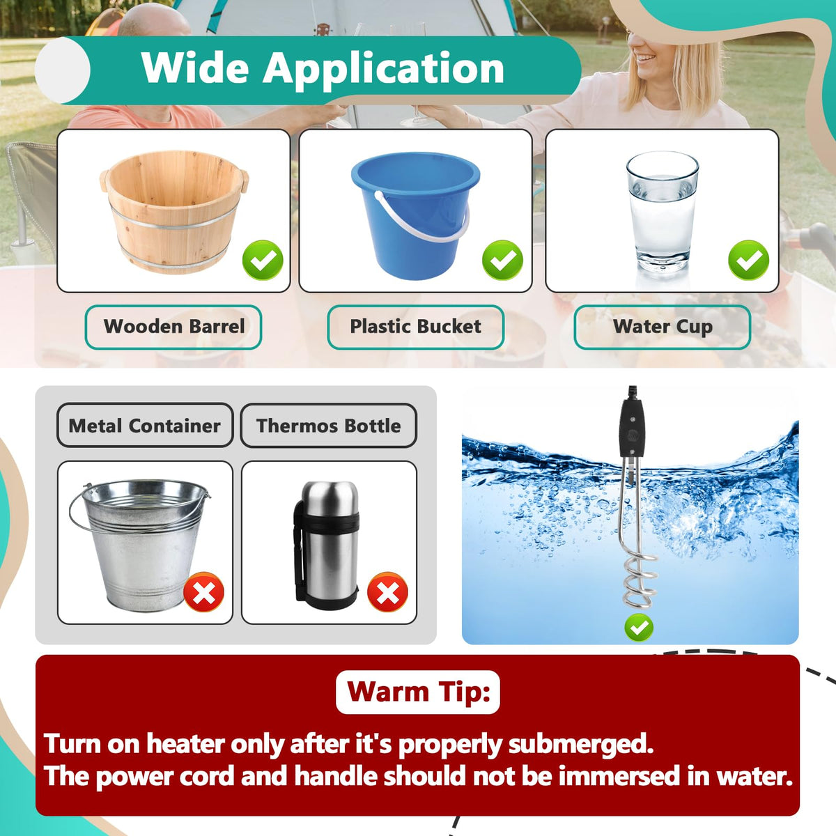 Gfdoso portable design heater ideal for indoor and outdoor heating