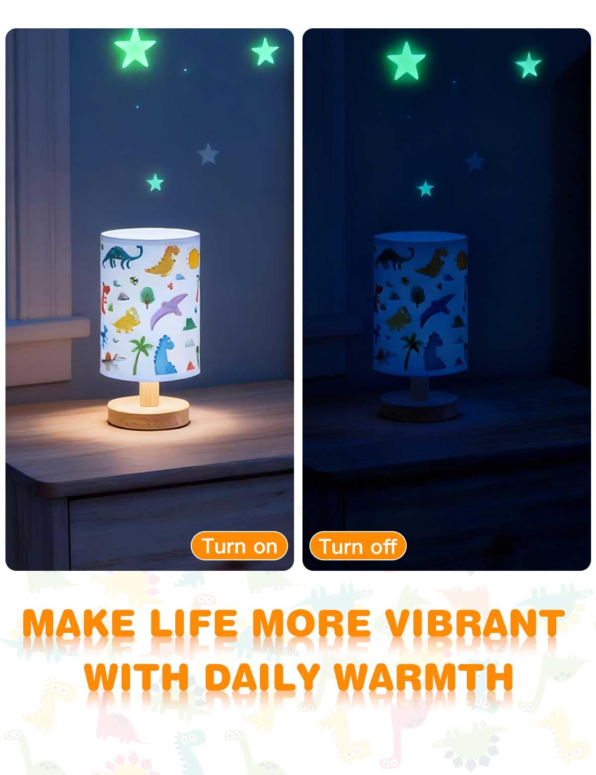 GFTDNS lamp suits bedside or desk use, creating a cozy study vibe.