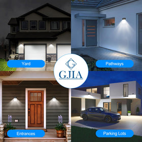 G GJIA 5-year warranty supports long-term reliability for exterior lighting.