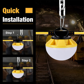 G GJIA IP65 waterproof construction lighting suitable for outdoor and indoor use.