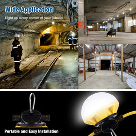 G GJIA LED string light 50ft ideal for attic and storage spaces.