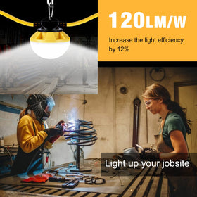 G GJIA LED string lights demonstrate daisy-chain capability for scalable site lighting.