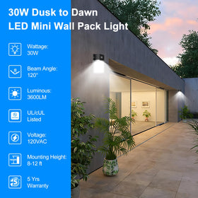 G GJIA 5000K cool white light brightens driveways and entrances clearly.