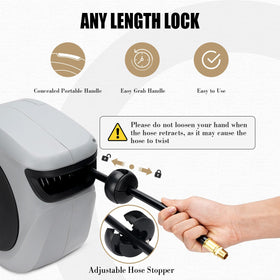 G GOOD GAIN auto-rewind mechanism makes cleanup quick.