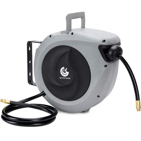 G GOOD GAIN air hose reel retractable 50ft for an organized workspace.