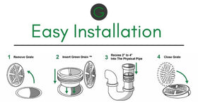 G Green Drain 3.5-inch connection delivers up to 51 GPM for steady flow.