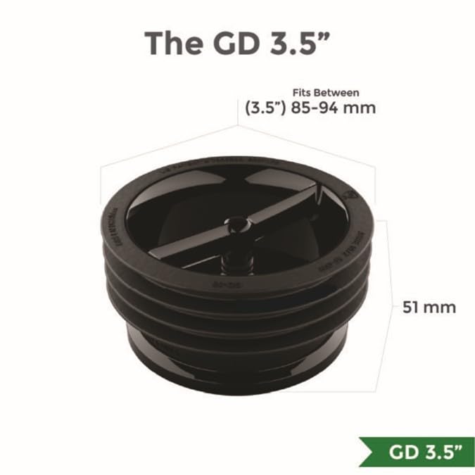 G Green Drain installation with silicone skirt seated properly to ensure water passage.