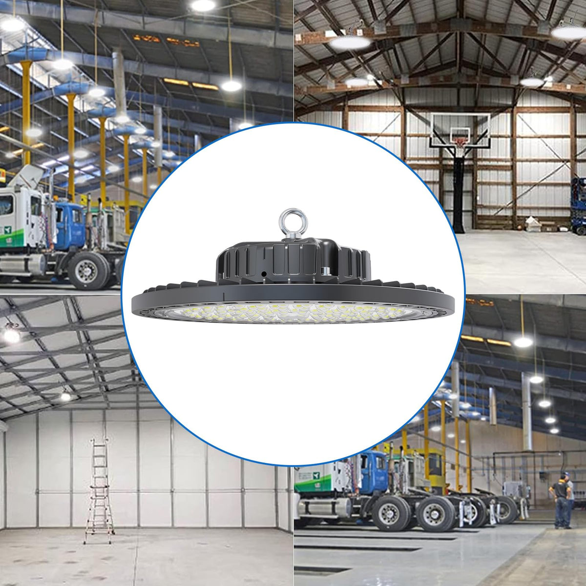 GGTH UFO LED high bay 200W long-life span and reliable operation.