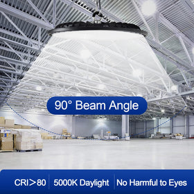 GGTH UFO 200W high bay IP66 rating for reliable dusty or wet environments.