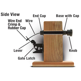 GH Gate Latch dual-sided close-up displaying weather-resistant finish.