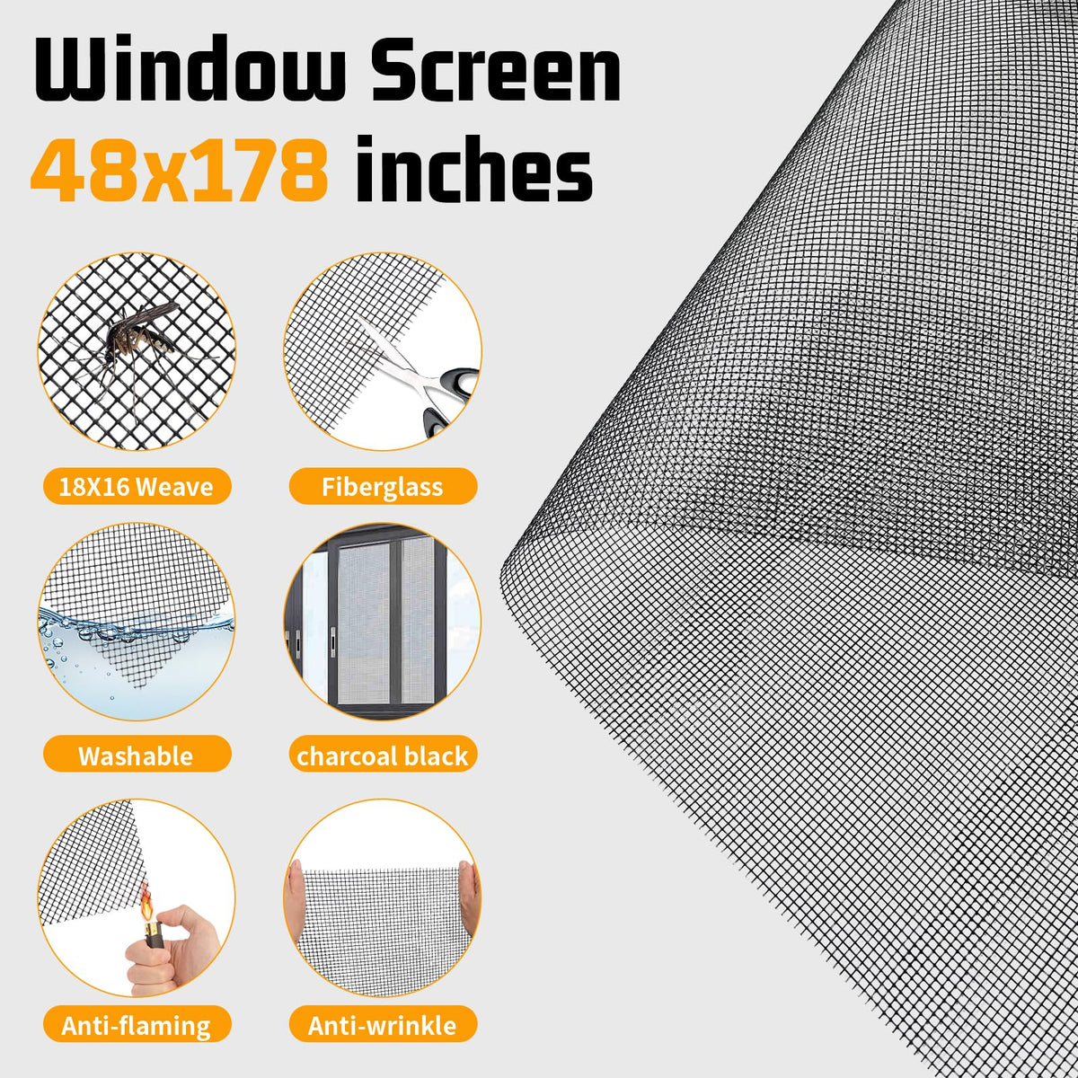 Ghguole 50 ft spline for secure, even frame installation.