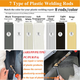 Ghguole 56pcs plastic rods assortment for multiple materials