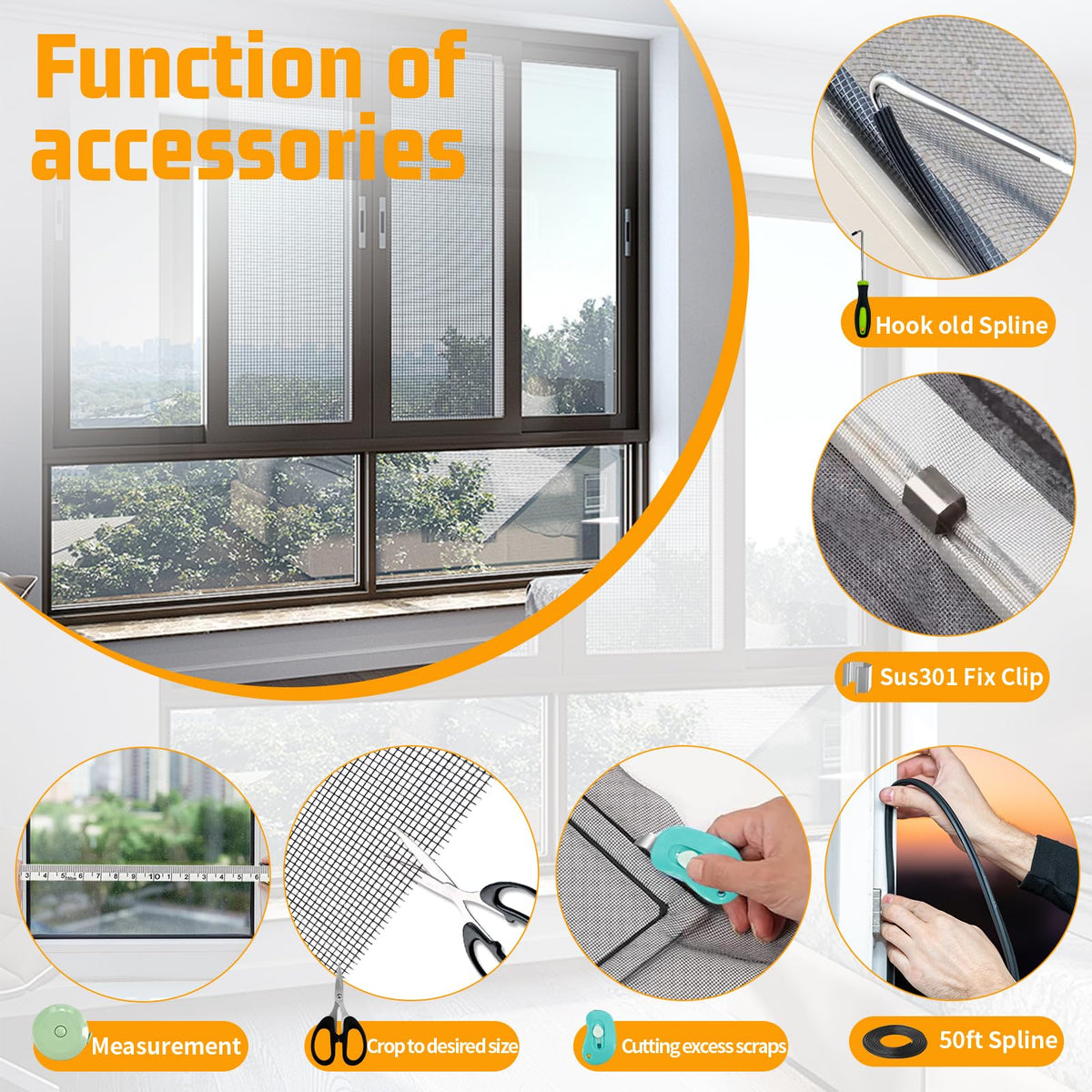 Ghguole eight clips stabilize fixed screens for reuse.