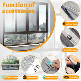 Ghguole eight clips stabilize fixed screens for reuse.