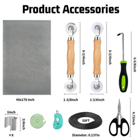 Ghguole rolling screen tools with beech wood handles ensure smooth installation