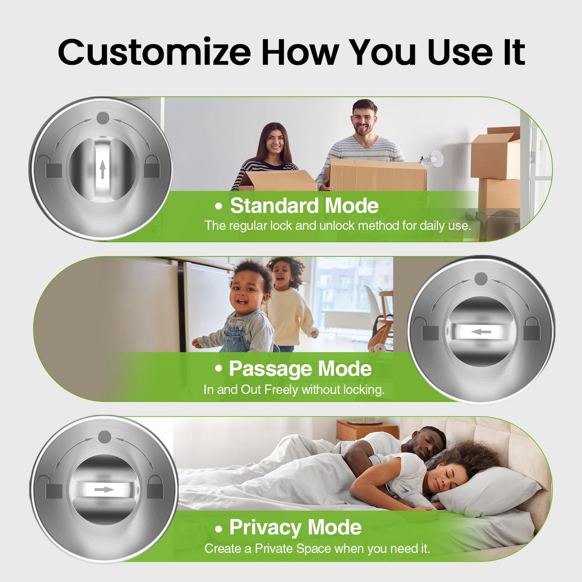 GHome Smart apartment-office use scene shows versatile entry solutions.
