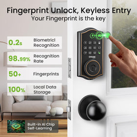 GHome Smart deadbolt app control interface enabling remote access.