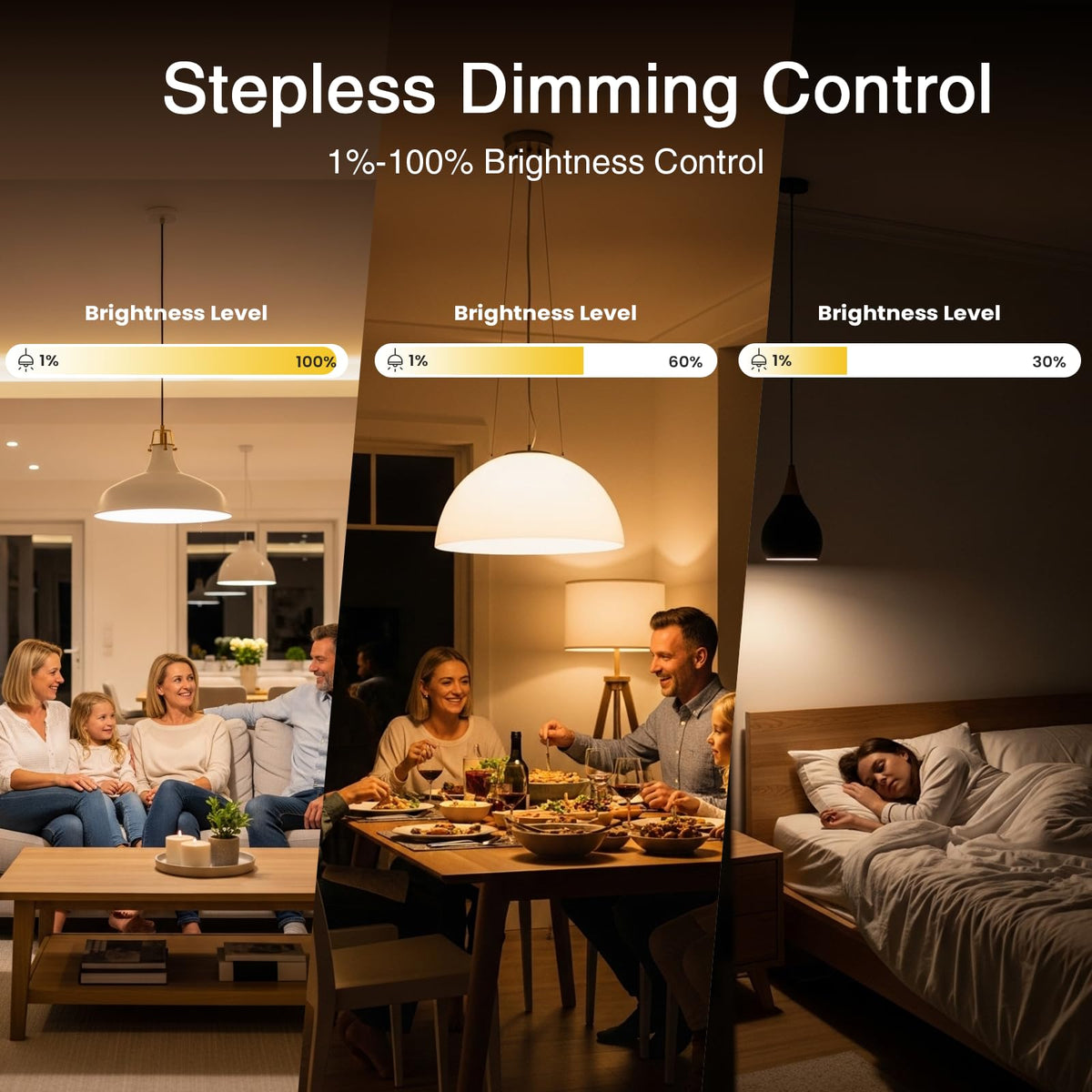GHome Smart Dimmer Switch compatible with Alexa for hands-free control.