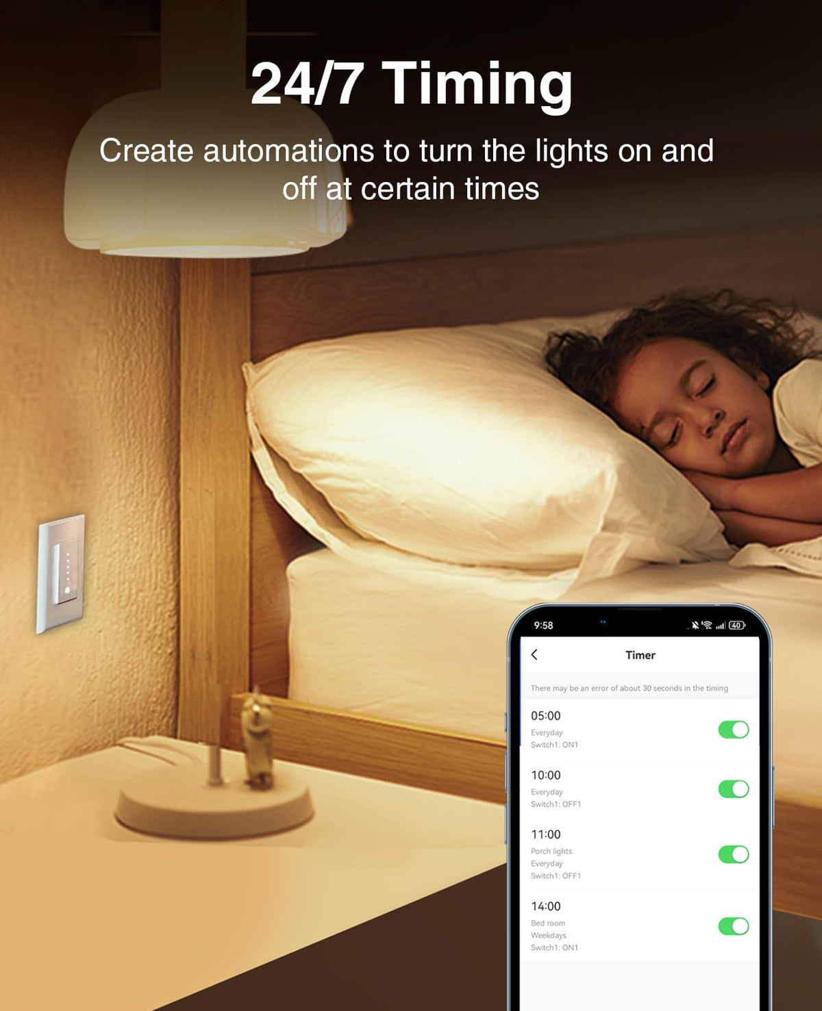 GHome Smart Dimmer Switch neutral wire required for proper operation.