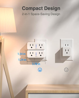 GHome Smart Dual Plug app remote control for convenient access.