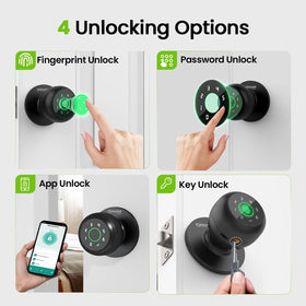 Close-up of GHome Smart fingerprint recognition highlighting speed