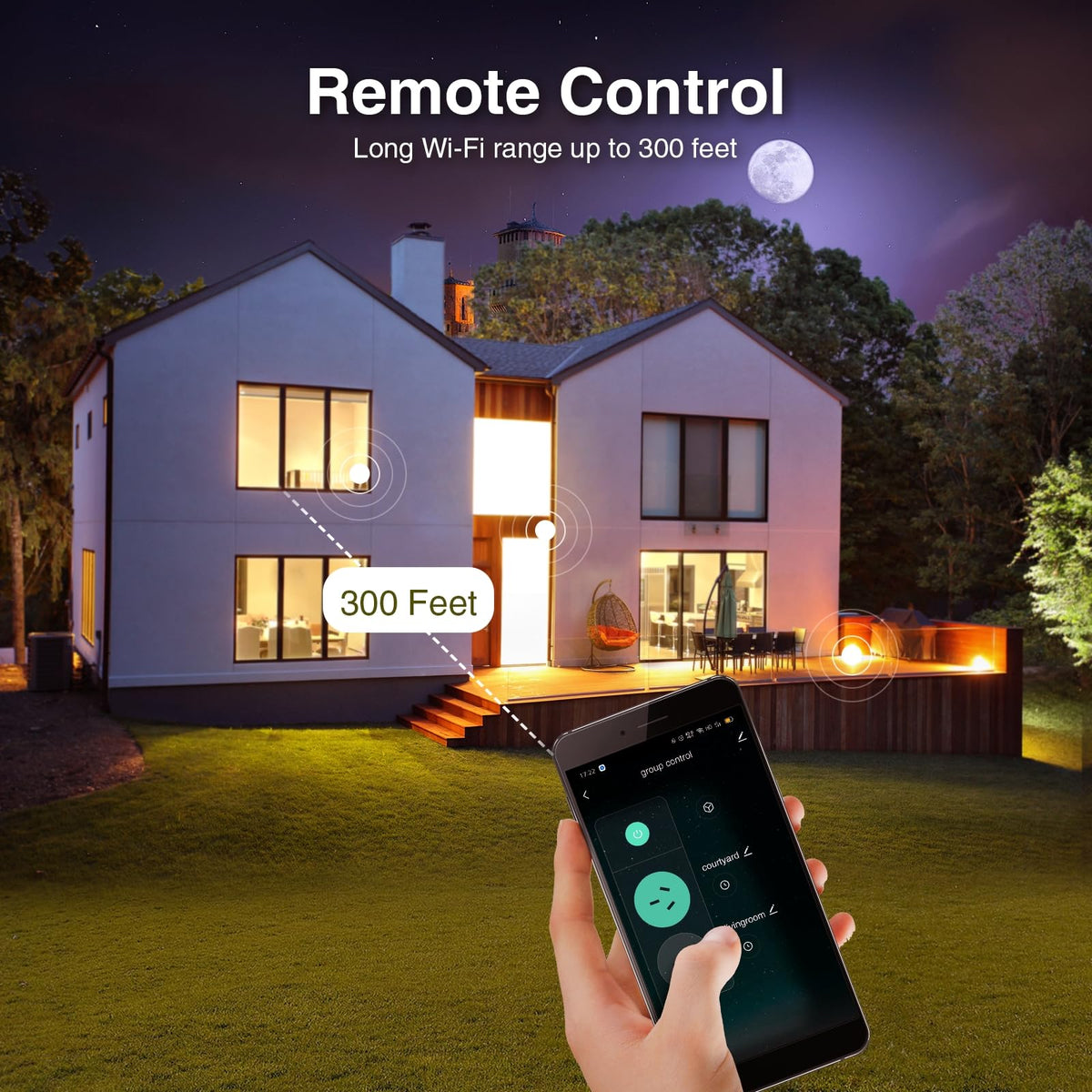 Easy setup in minutes for GHome Outdoor Plug without a hub