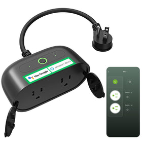 GHome Smart Outdoor Plug with two sockets for independent control and convenience