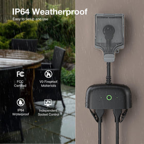 Voice control ready GHome Outdoor Plug with Alexa and Google Assistant