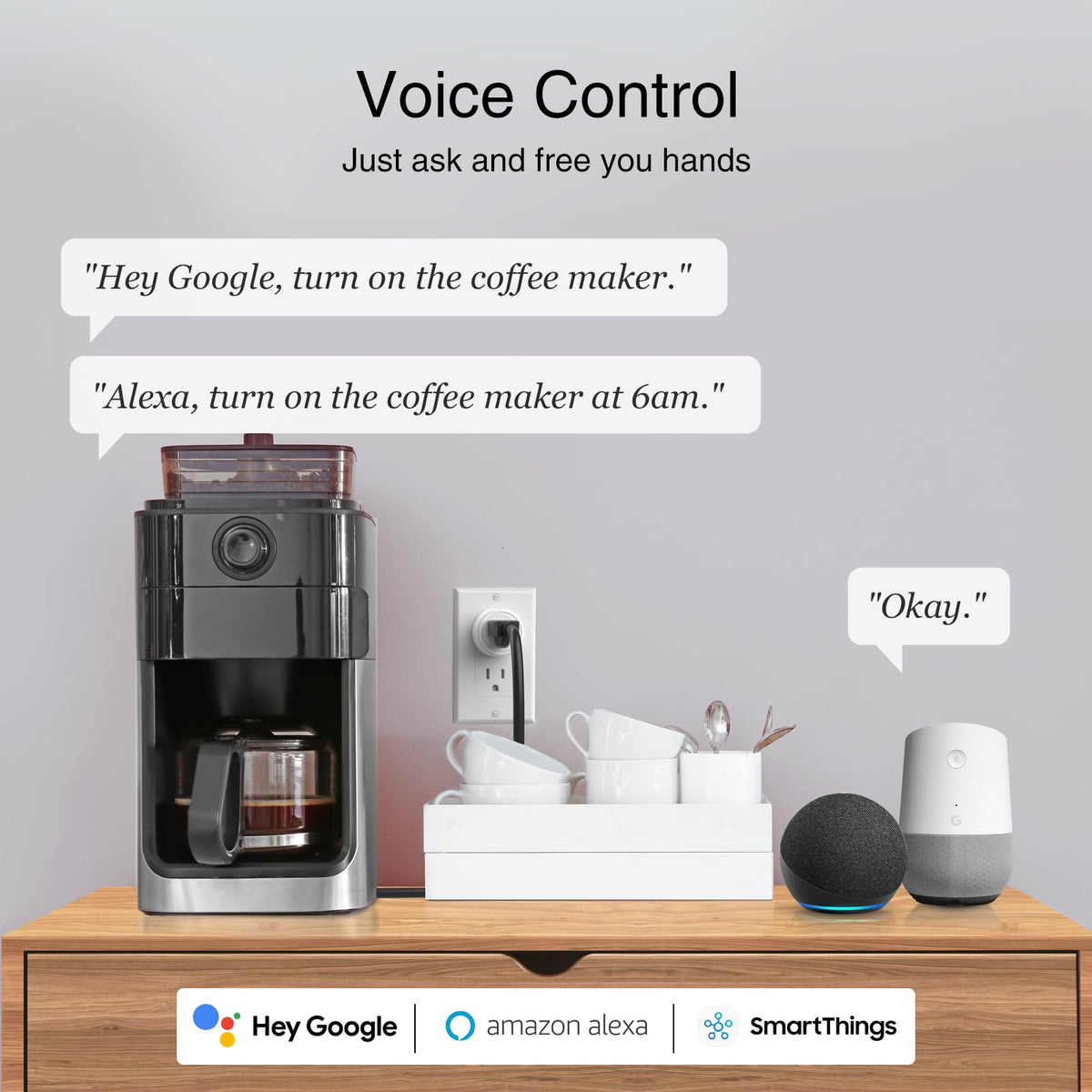 GHome Smart Plug app remote control highlights control from anywhere