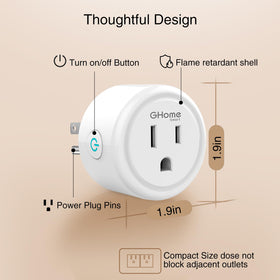 GHome Smart Plug is ETL FCC listed for safety and quality assurance.