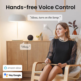 GHome Smart Plug Mini compact design fits tight spaces.