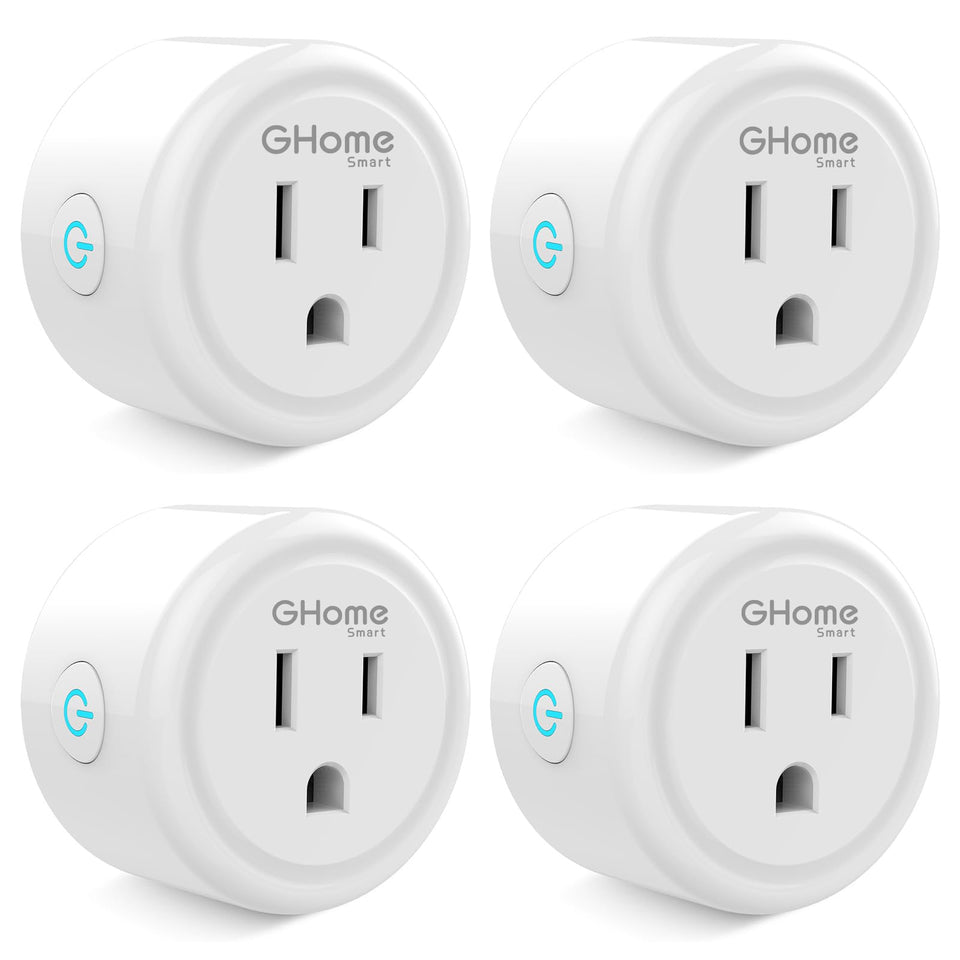 GHome Smart Plug Mini setup in-wall for easy Wi‑Fi control.