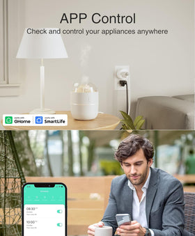 GHome Smart Plug Mini voice control with Alexa or Google Assistant.