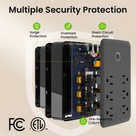 GHome Smart Power Strip setup uses 2-4GHz WiFi for quick, seamless connection.