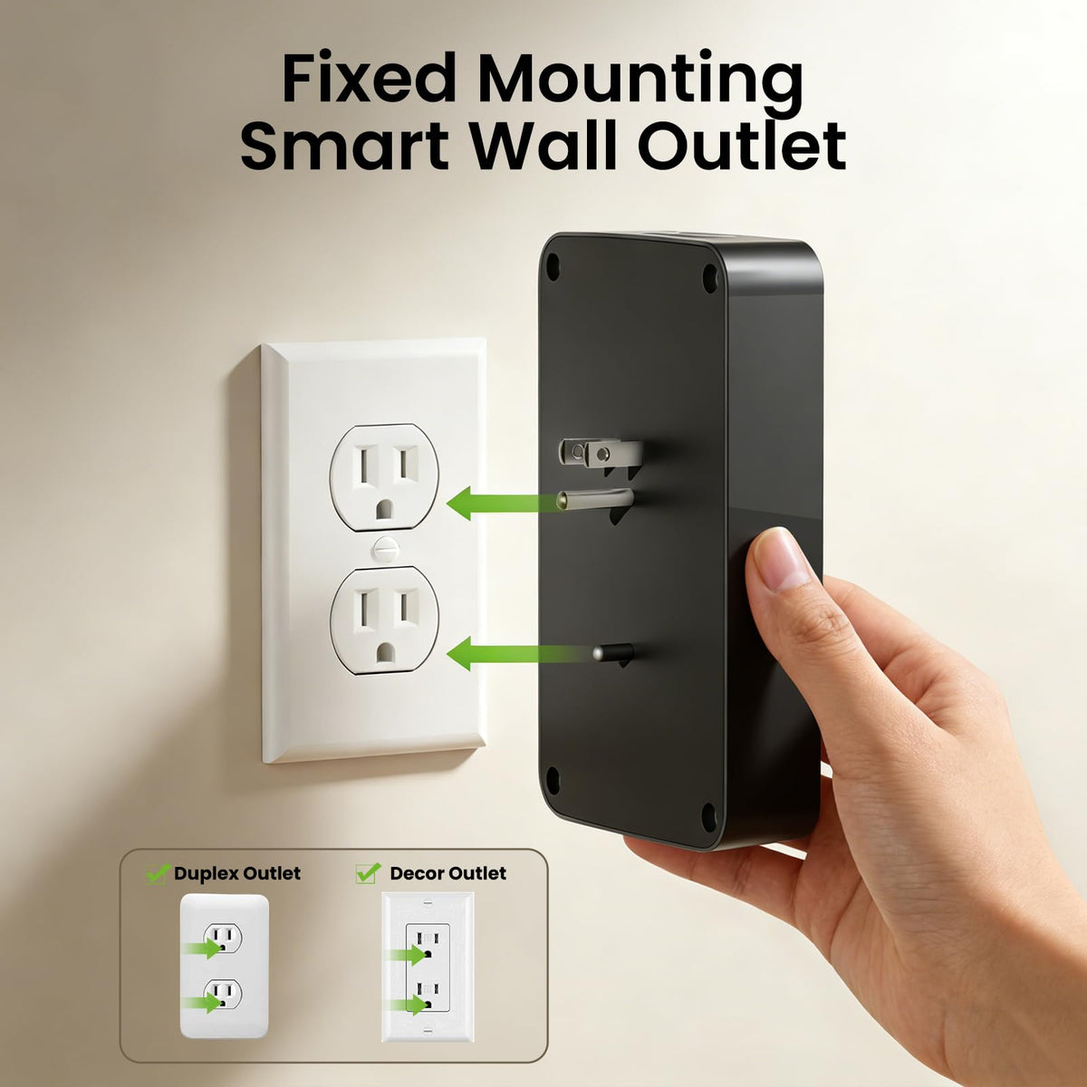 GHome Smart Power Strip supports voice control with Alexa and Google Home for hands-free use.